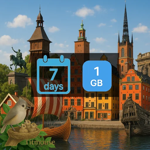 Sweden - 1 GB - 7 days