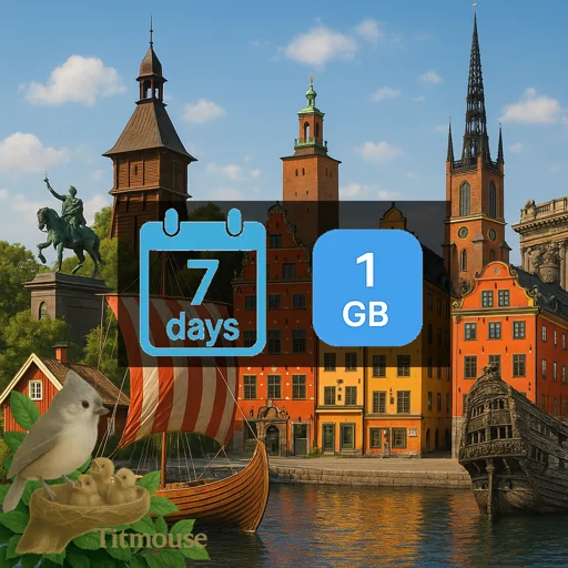 Sweden - 1 GB - 7 Days