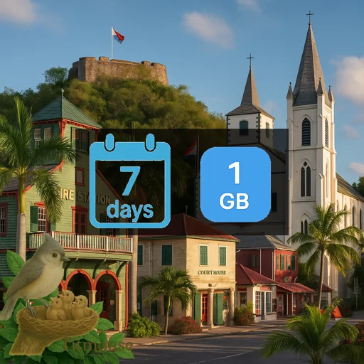 Sint Maarten (Dutch Part) - 1 GB - 7 days