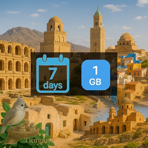 Tunisia - 1 GB - 7 Days