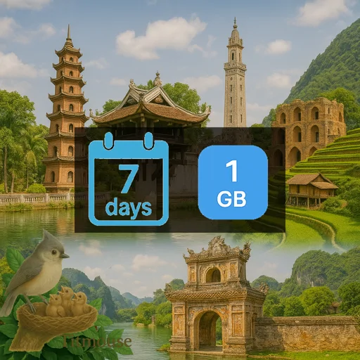 Vietnam - 1 GB - 7 Days