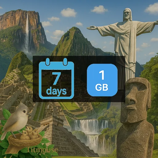 Latin America - 1 GB - 7 days