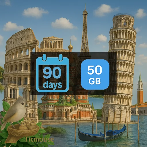 Europe - 50 GB - 90 Days