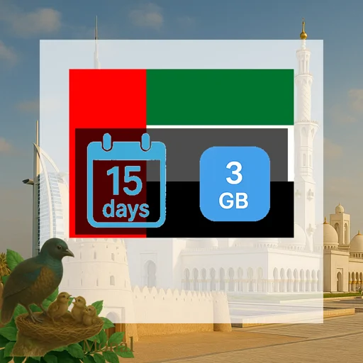 United Arab Emirates 3GB 15Days