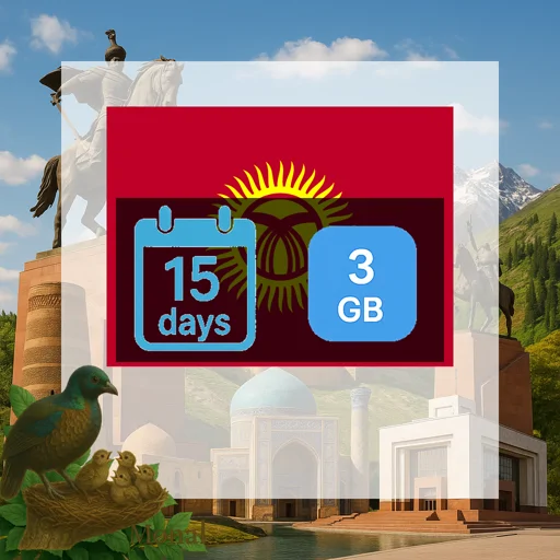 Kyrgyzstan 3GB 15Days
