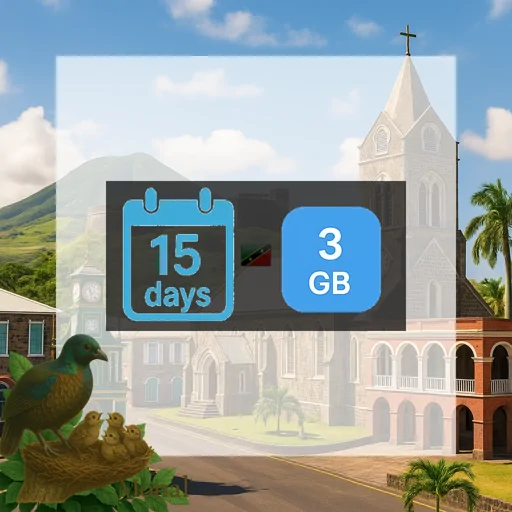 Saint Kitts and Nevis 3GB 15Days