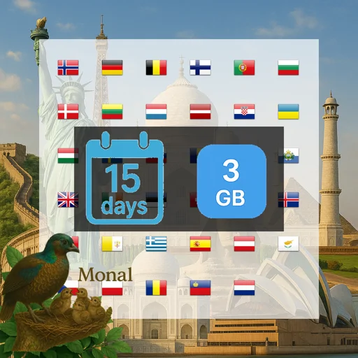 Europe (35 areas) 3GB 15Days