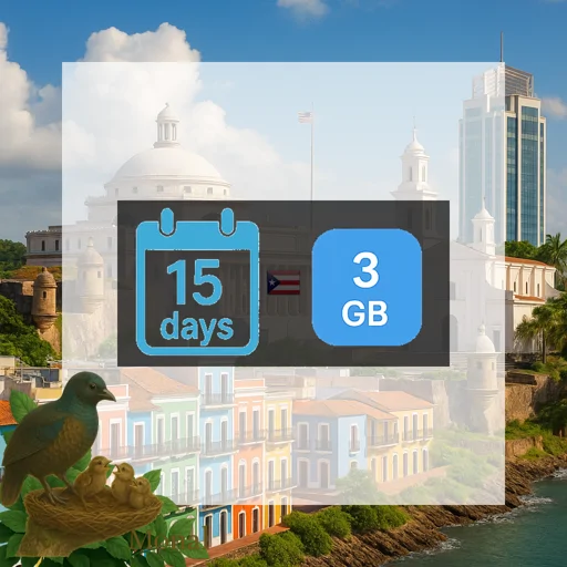 Puerto Rico 3GB 15Days