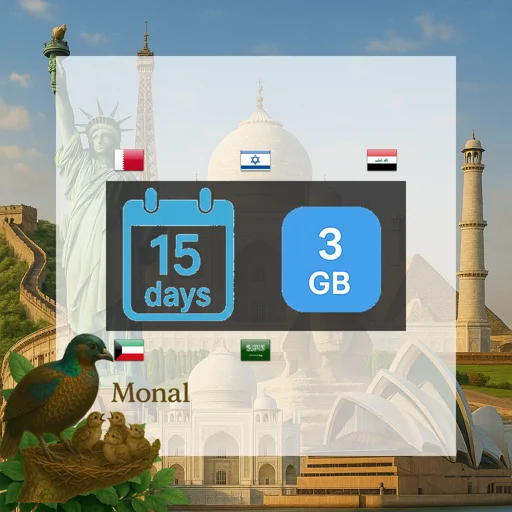 Middle East (5 areas) 3GB 15Days