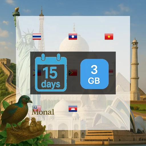 South East Asia (8 areas) 3GB 15Days