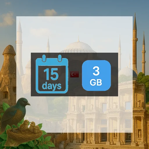 Turkey 3GB 15Days Premium