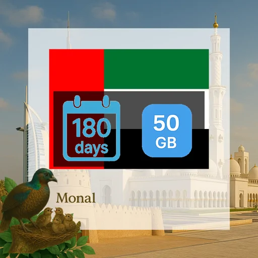 United Arab Emirates 50GB 180Days