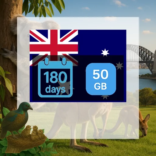 Australia 50GB 180Days