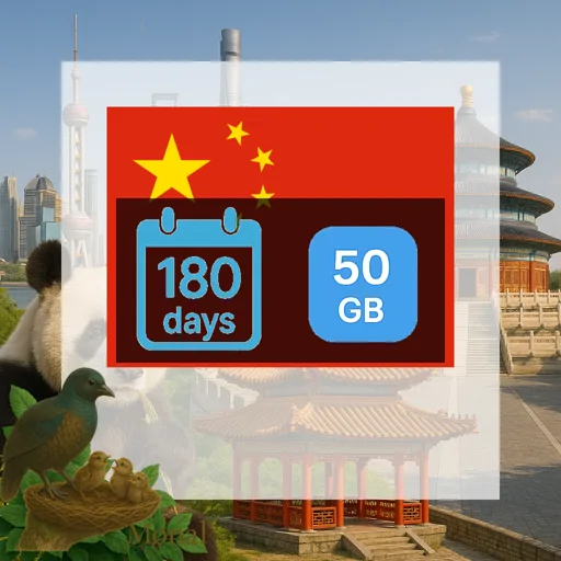 China 50GB 180Days
