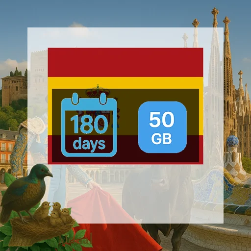 Spain 50GB 180Days