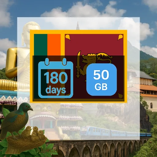 Sri Lanka 50GB 180Days
