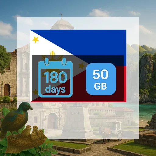 Philippines 50GB 180Days