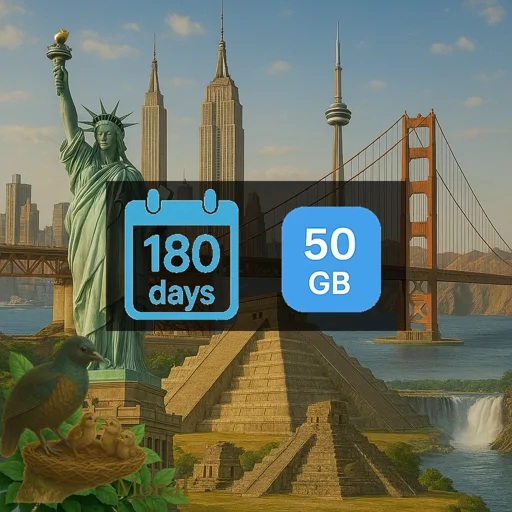 North America 50GB 180Days