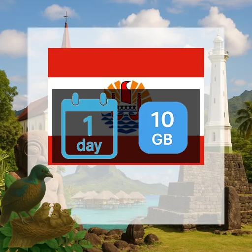 French Polynesia 10GB/Day Unlimited