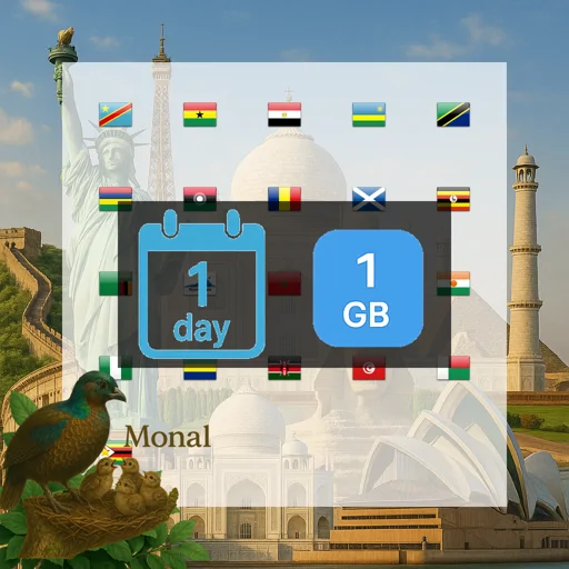 Africa (21 areas) 1GB/Day