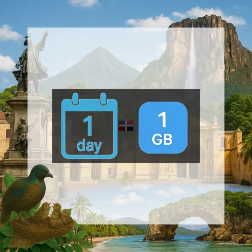 Dominican Republic 1GB/Day FUP1Mbps Unlimited