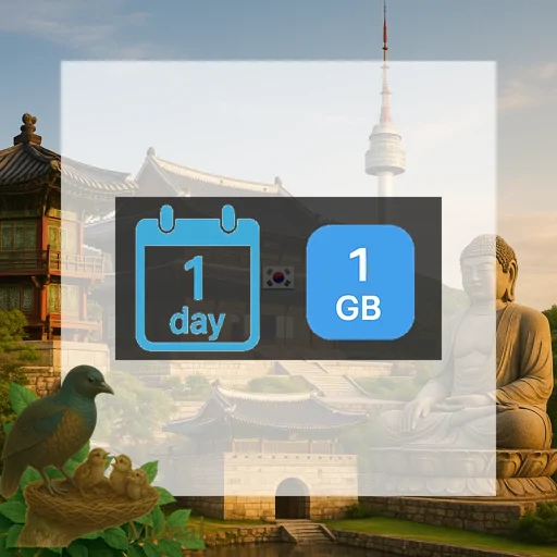 South Korea 1GB/Day FUP1Mbps