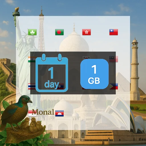 Asia (14 areas) 1GB/Day