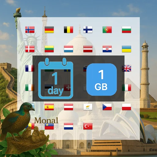 Europe(30+ areas) 1GB/Day