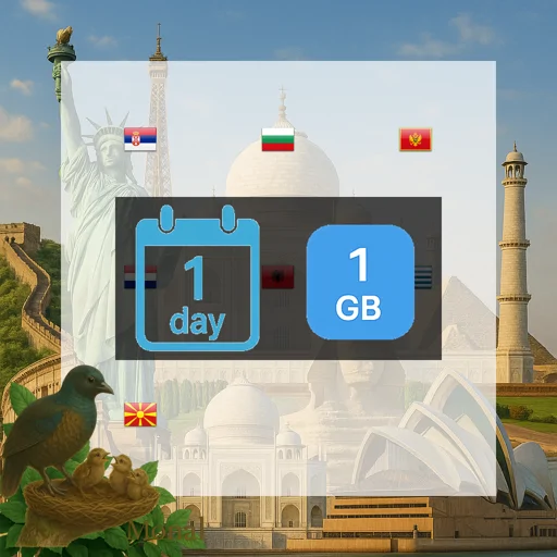 Balkans (5+ areas) 1GB/Day