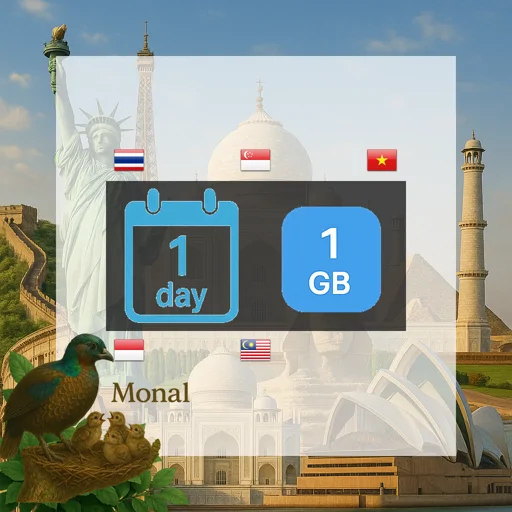 Singapore & Malaysia & Vietnam & Thailand & Indonesia 1GB/Day Unlimited