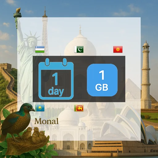 Central Asia 1GB/Day