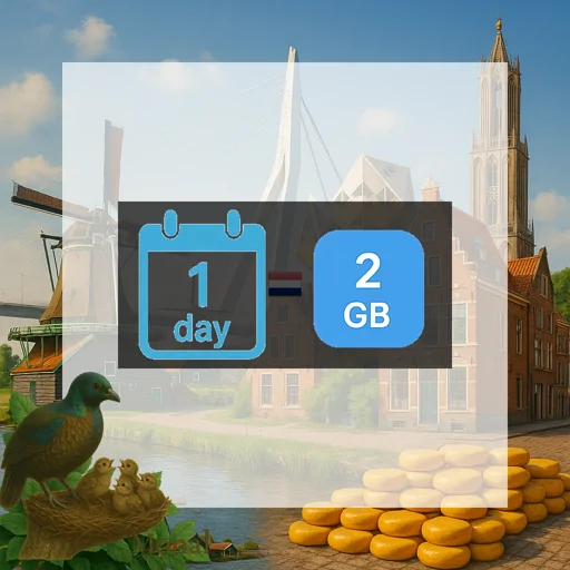 Netherlands 2GB/Day FUP1Mbps