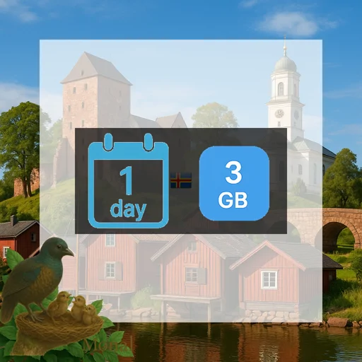 Aland Islands 3GB/Day FUP1Mbps Unlimited
