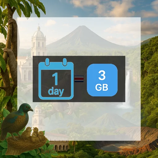 Costa Rica 3GB/Day FUP1Mbps Unlimited