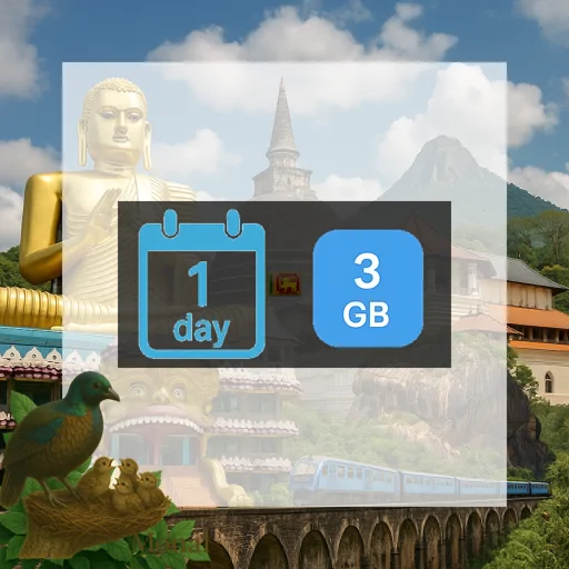 Sri Lanka 3GB/Day FUP1Mbps Unlimited