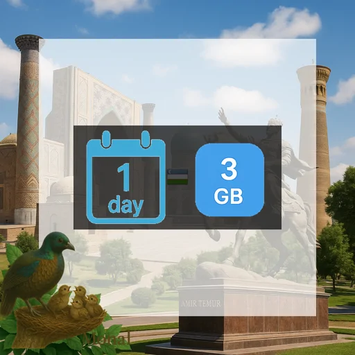 Uzbekistan 3GB/Day