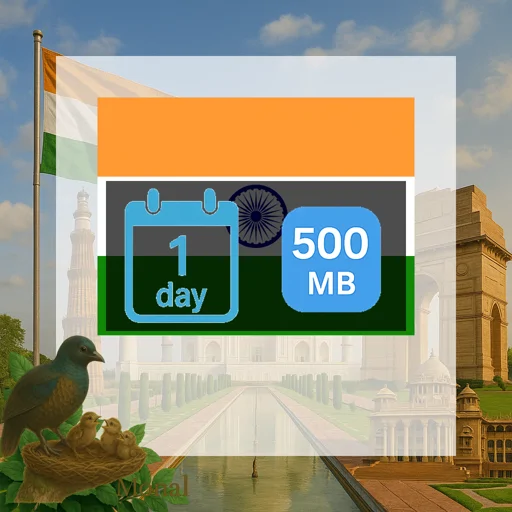 India 500MB/Day