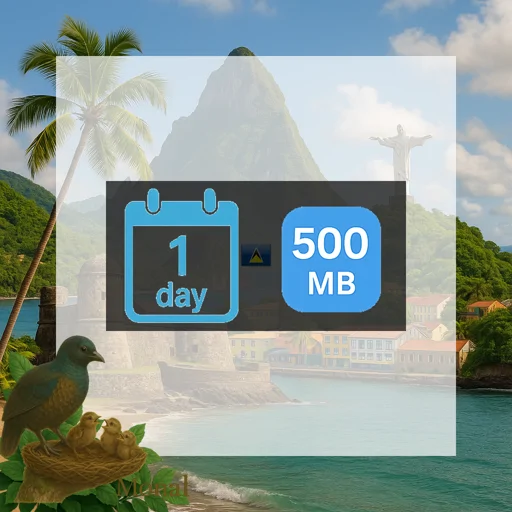 Saint Lucia 500MB/Day