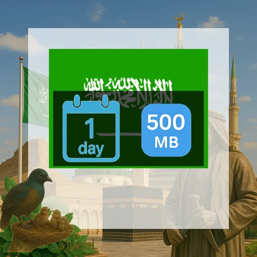 Saudi Arabia 500MB/Day
