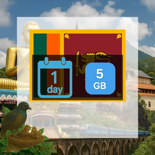 Sri Lanka 5GB/Day