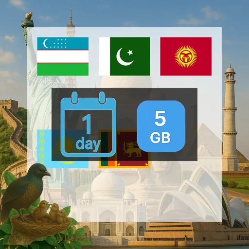 Central Asia 5GB/Day