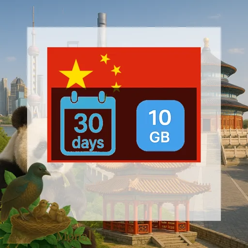 China mainland 10GB 30Days (nonhkip)