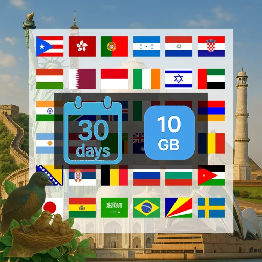 Global (120+ areas) 10GB 30Days