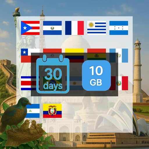 South America 10GB 30Days