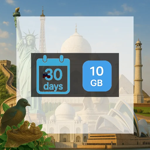 Ireland & Slovenia 10GB 30Days