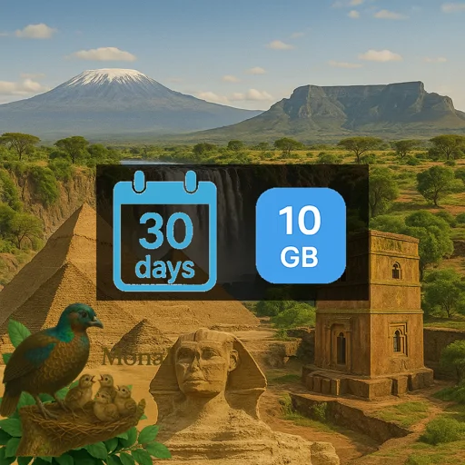 Africa (21 areas) 10GB 30Days
