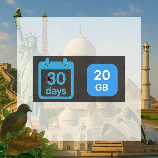 Japan & South Korea 20GB 30Days