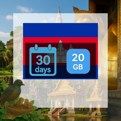 Cambodia 20GB 30Days