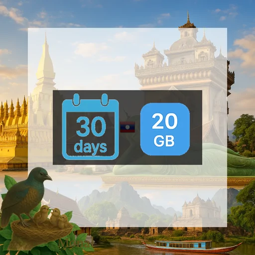 Laos 20GB 30Days Premium