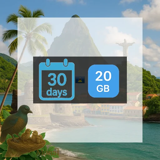 Saint Lucia 20GB 30Days